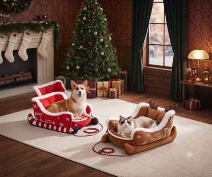 Christmas Plush Pet Bed