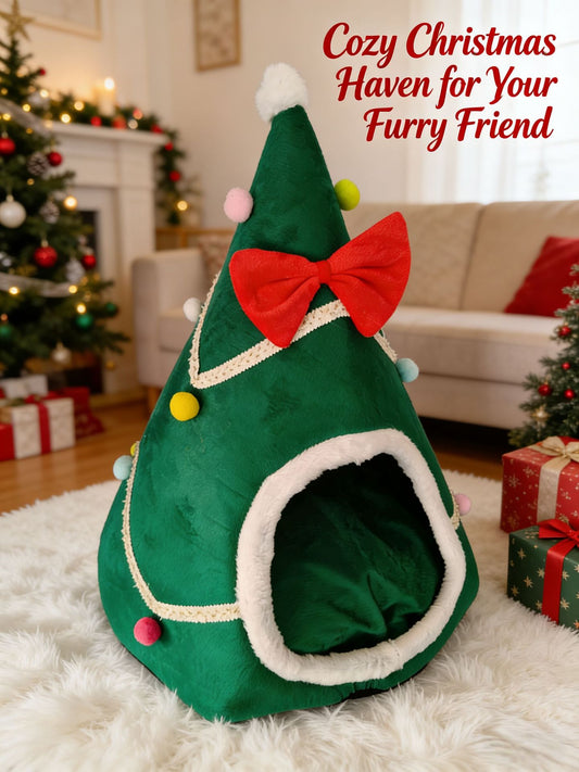 Cozy Pine Cat Nest